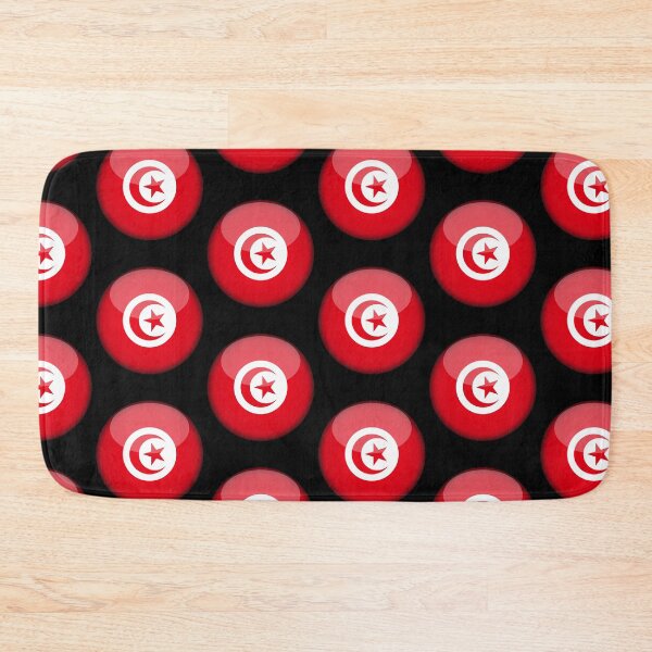 Item preview, Tunisian 3D Round Flag Statement Art for Supporters designed and sold by YAZ.