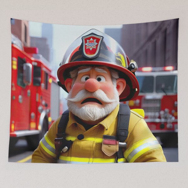 Item preview, Old Fart as an fireman designed and sold by Colin Bentham.