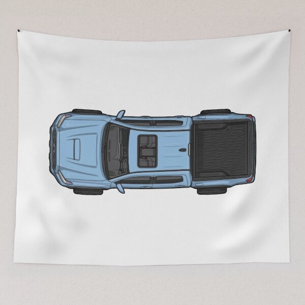 Item preview, Tacoma Truck Heritage Blue Top-Down Illustration designed and sold by VenZolic.