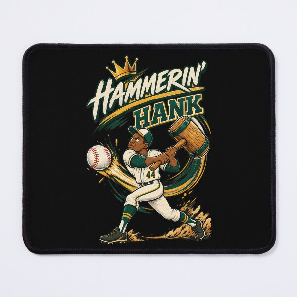 Item preview, Hammerin’ Hank – Cartoon Baseball Legend Tribute designed and sold by JessicaRHolland.