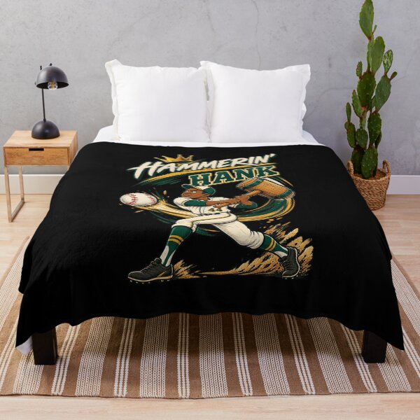 Item preview, Hammerin’ Hank – Cartoon Baseball Legend Tribute designed and sold by JessicaRHolland.