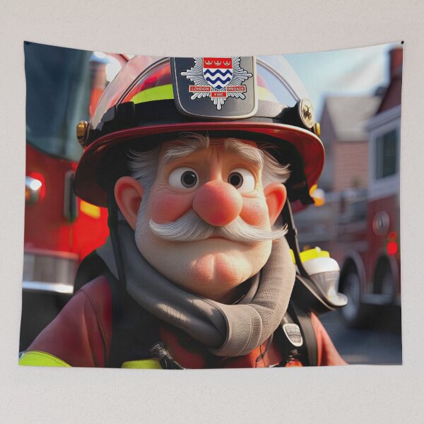 Item preview, Old Fart as an fireman designed and sold by Colin Bentham.