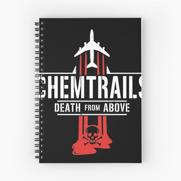 Item preview, Chemtrails Death From Above Skull Airplane  designed and sold by CordiaBergnaum.