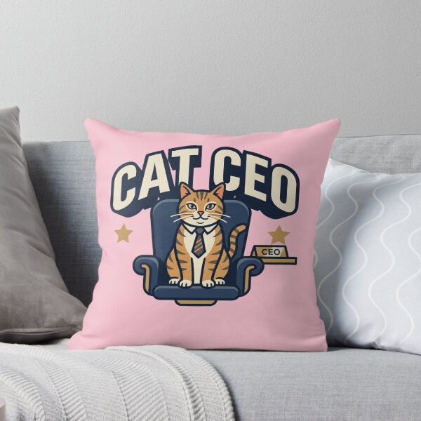 Item preview, A tabby cat sitting in an executive chair as a cat ceo designed and sold by BiniClicks.