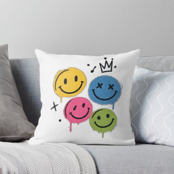 Item preview, Colorful Smiley Faces – Retro Hand Drawn T-Shirt Design designed and sold by LarkLeaf.