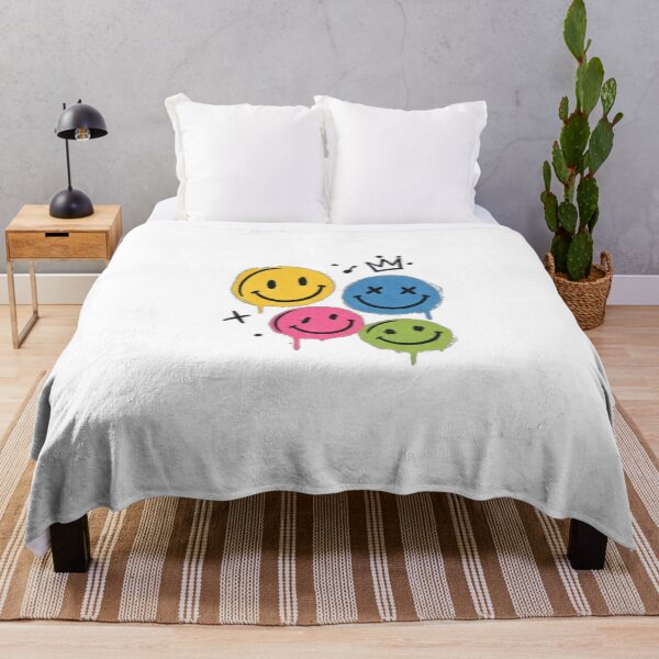 Item preview, Colorful Smiley Faces – Retro Hand Drawn T-Shirt Design designed and sold by LarkLeaf.