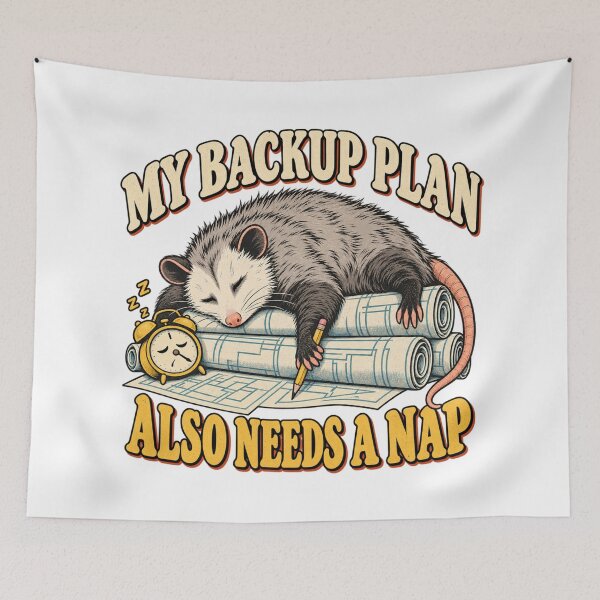 Item preview, My Backup Plan Also Needs A Nap designed and sold by ODDLUME CLUB.