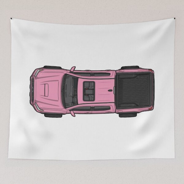 Item preview, Tacoma Truck Pink Top-Down Illustration designed and sold by VenZolic.