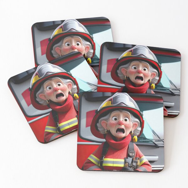 Item preview, Old Fart as an fireman designed and sold by Colin Bentham.