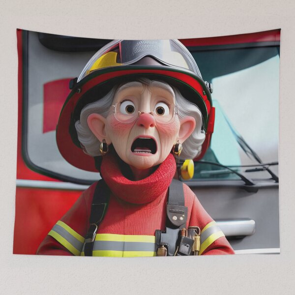Item preview, Old Fart as an fireman designed and sold by Colin Bentham.