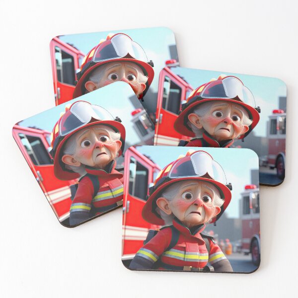 Item preview, Old Fart as an fireman designed and sold by Colin Bentham.