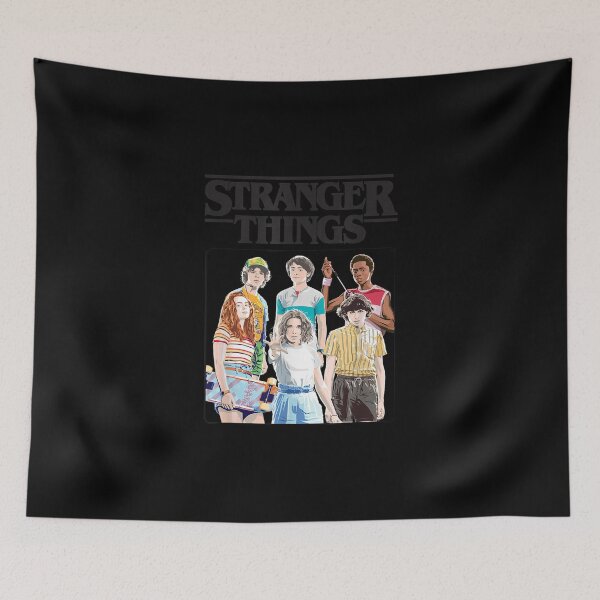 Item preview, Stranger.Things Vintage Eighties Retro Group Shot Title Logo designed and sold by stanleyirtjav.