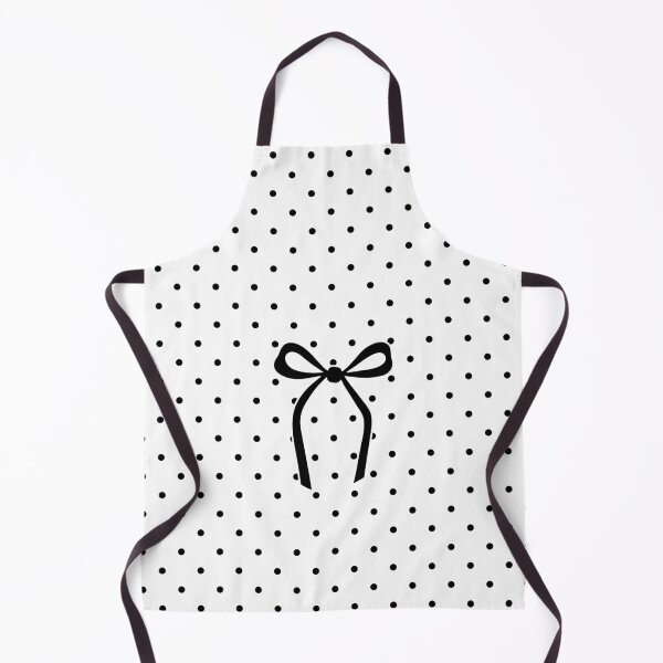 Item preview, Cute Black Bow White Polka Dot Pattern Aesthetic designed and sold by ElGhazal-Art.