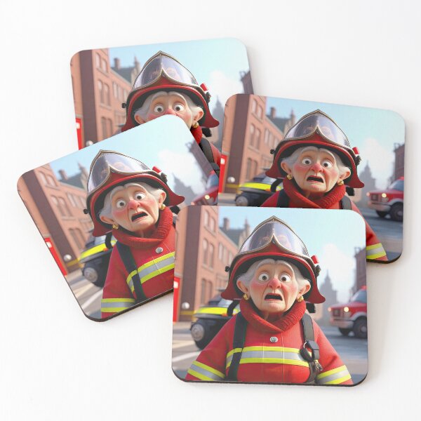 Item preview, Old Fart as a fireman designed and sold by Colin Bentham.