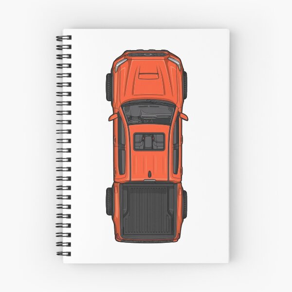 Item preview, Tacoma Truck Solar Octane Orange Top-Down Illustration designed and sold by VenZolic.