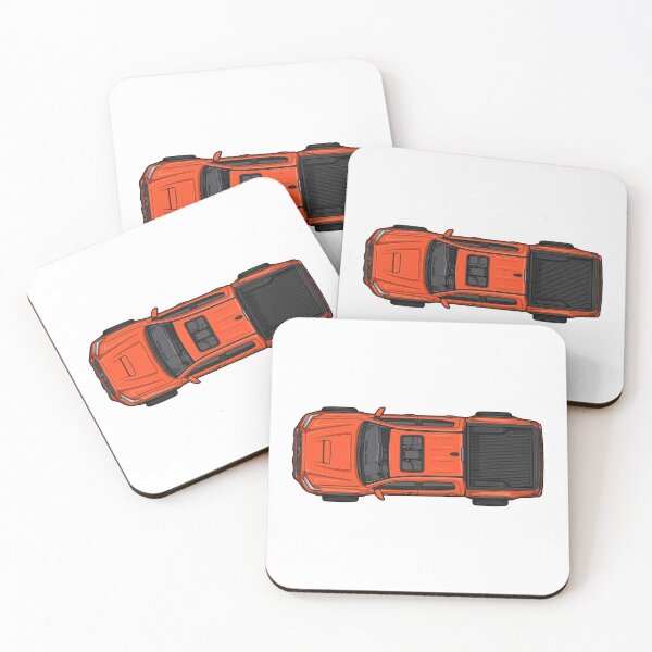Item preview, Tacoma Truck Solar Octane Orange Top-Down Illustration designed and sold by VenZolic.