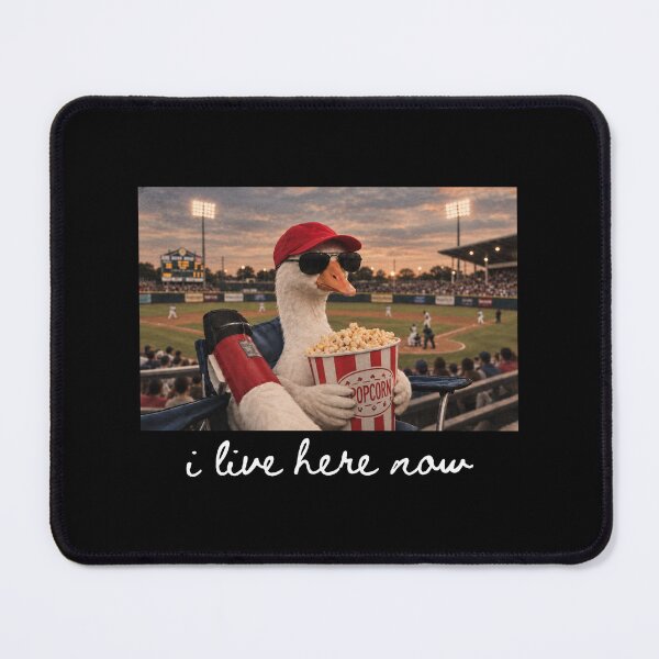 Item preview, Goose I Live Here Now Wearing Hat Sunglasses At Baseball Game Funny  designed and sold by DestiniHill.