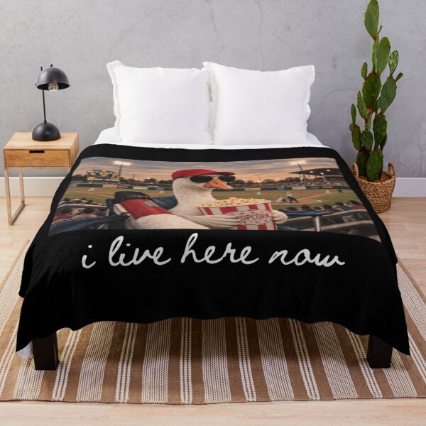 Item preview, Goose I Live Here Now Wearing Hat Sunglasses At Baseball Game Funny  designed and sold by DestiniHill.