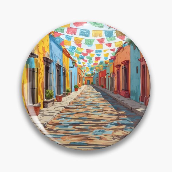 Artikelvorschau, Oaxaca, Mexiko – Reiseplakat – Farbenfrohe Straßenkunst entworfen und verkauft von POSTERIOCREW.