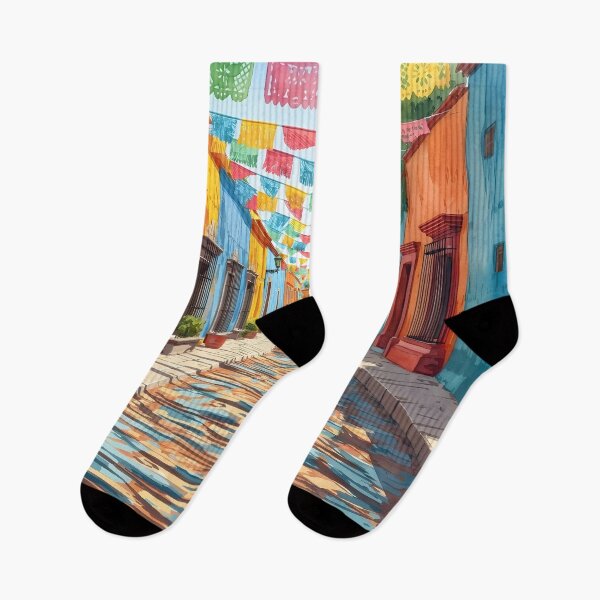 Item preview, Oaxaca Mexico Travel Poster – Colorful Street Art designed and sold by POSTERIOCREW.