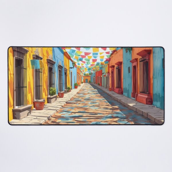 Item preview, Oaxaca Mexico Travel Poster – Colorful Street Art designed and sold by POSTERIOCREW.