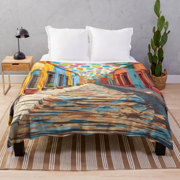 Item preview, Oaxaca Mexico Travel Poster – Colorful Street Art designed and sold by POSTERIOCREW.