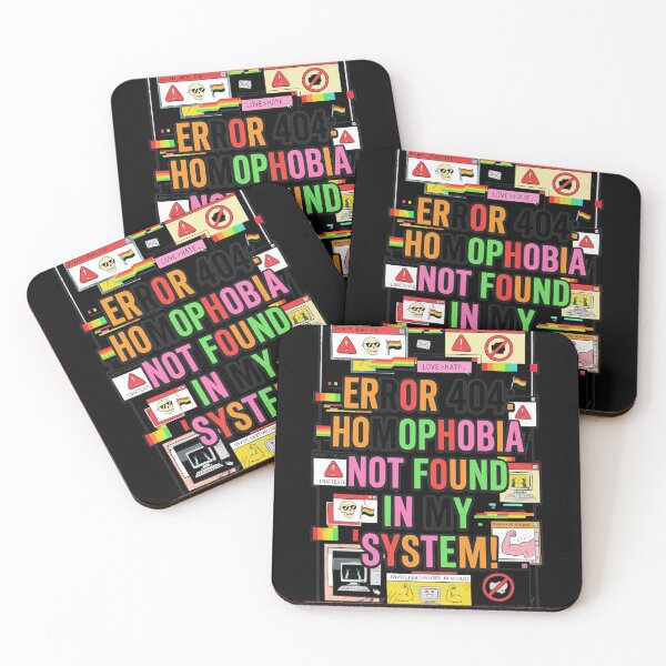 Item preview, Error 404 Homophobia Not Found System Pride Art designed and sold by CordiaBergnaum.