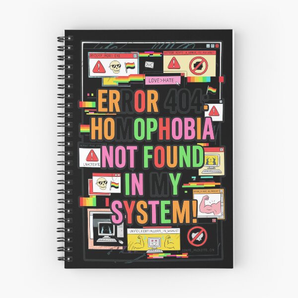 Item preview, Error 404 Homophobia Not Found System Pride Art designed and sold by CordiaBergnaum.