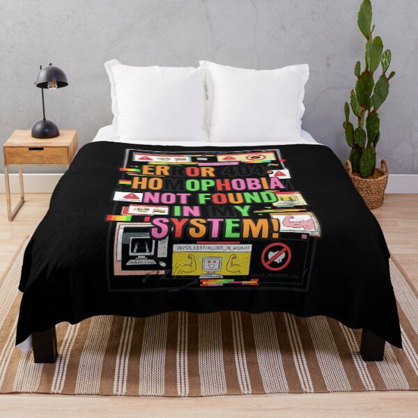 Item preview, Error 404 Homophobia Not Found System Pride Art designed and sold by CordiaBergnaum.