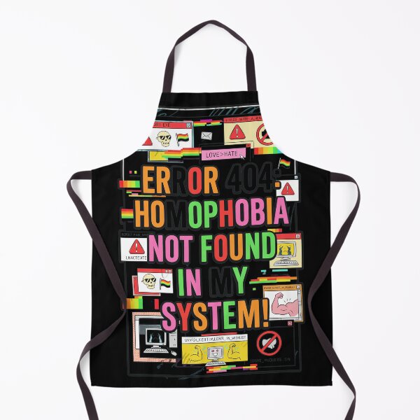 Item preview, Error 404 Homophobia Not Found System Pride Art designed and sold by CordiaBergnaum.