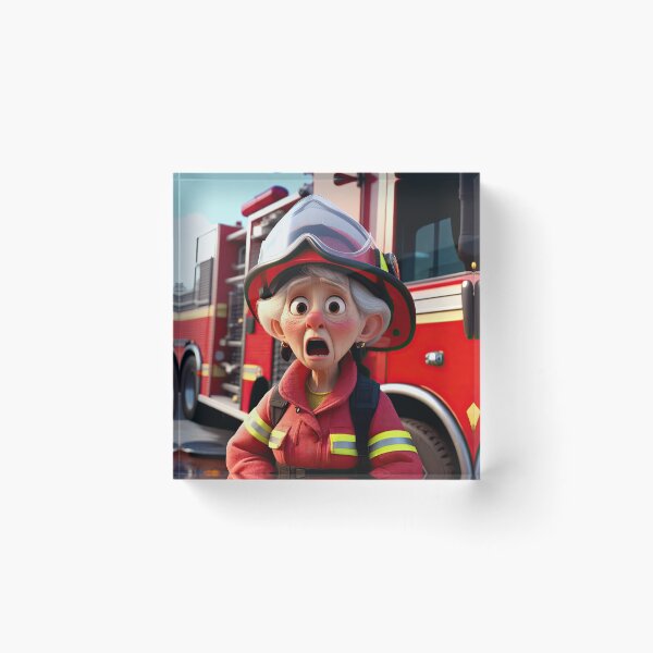 Item preview, Old Fart as a fireman designed and sold by Colin Bentham.