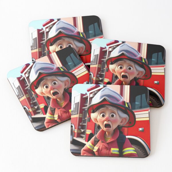 Item preview, Old Fart as a fireman designed and sold by Colin Bentham.