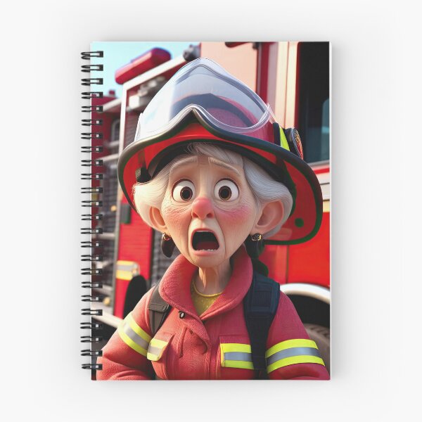 Item preview, Old Fart as a fireman designed and sold by Colin Bentham.