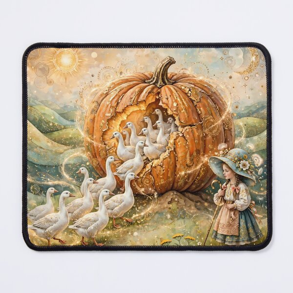 Item preview, Cottagecore Girl and Her Geese designed and sold by m-y-A-I-A-R-T-.