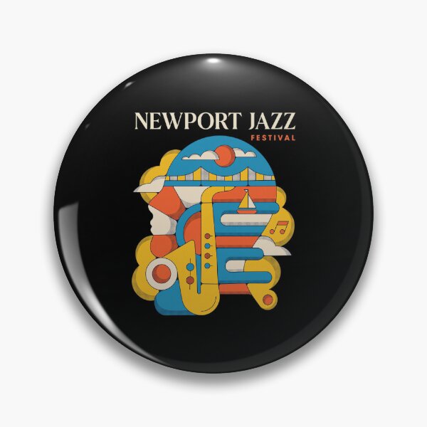 Item preview, Newport Jazz Festival Abstract Saxophone Art designed and sold by CordiaBergnaum.