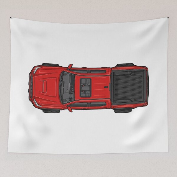 Item preview, Tacoma Truck Supersonic Red Top-Down Illustration designed and sold by VenZolic.