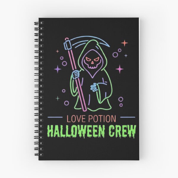 Item preview, Love Potion Halloween Crew Neon Spooky Vintage Cute Grim Reaper  designed and sold by PetalsPaws.