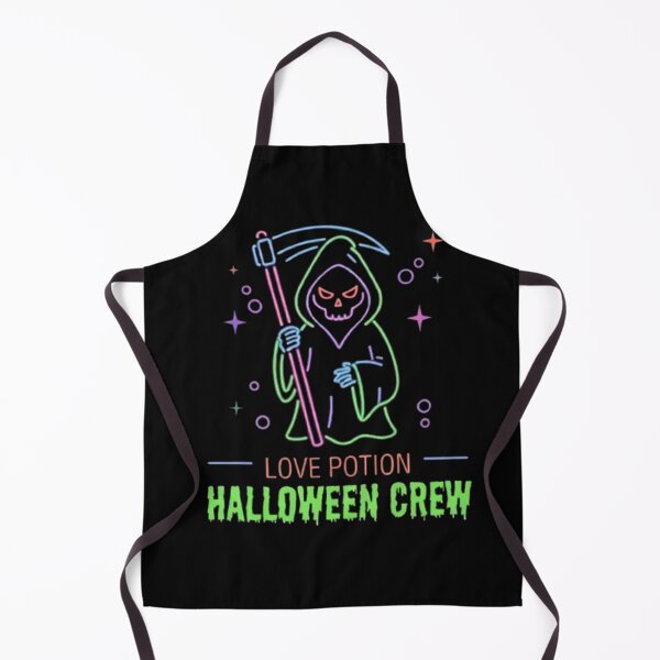 Item preview, Love Potion Halloween Crew Neon Spooky Vintage Cute Grim Reaper designed and sold by PetalsPaws.