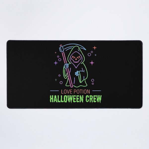Item preview, Love Potion Halloween Crew Neon Spooky Vintage Cute Grim Reaper designed and sold by PetalsPaws.