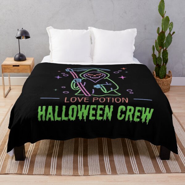 Item preview, Love Potion Halloween Crew Neon Spooky Vintage Cute Grim Reaper  designed and sold by PetalsPaws.