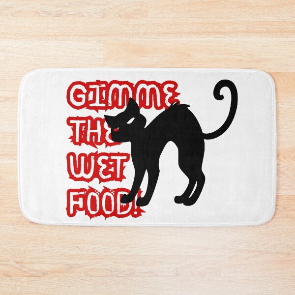 Item preview, Gimme The Wet Food Black Cat designed and sold by harryordinary.