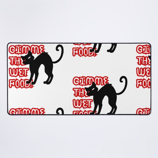 Item preview, Gimme The Wet Food Black Cat designed and sold by harryordinary.