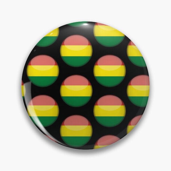 Item preview, Bolivian 3D Round Flag Statement Art for Supporters designed and sold by YAZ.