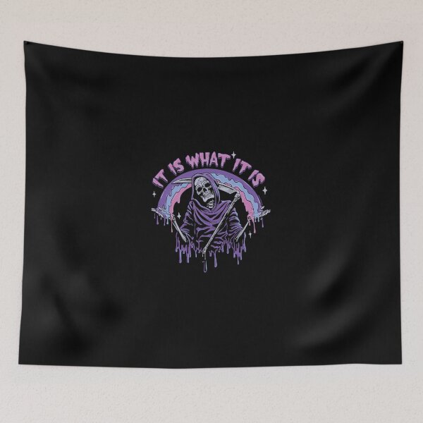 Item preview, Death  It Is What It Is  Pastel Goth Grim Reaper Drip designed and sold by KristinNorma.