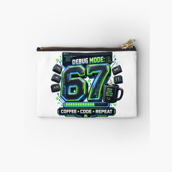 Item preview, Debug Mode 67 Coffee Code Repeat designed and sold by RØNI AI.