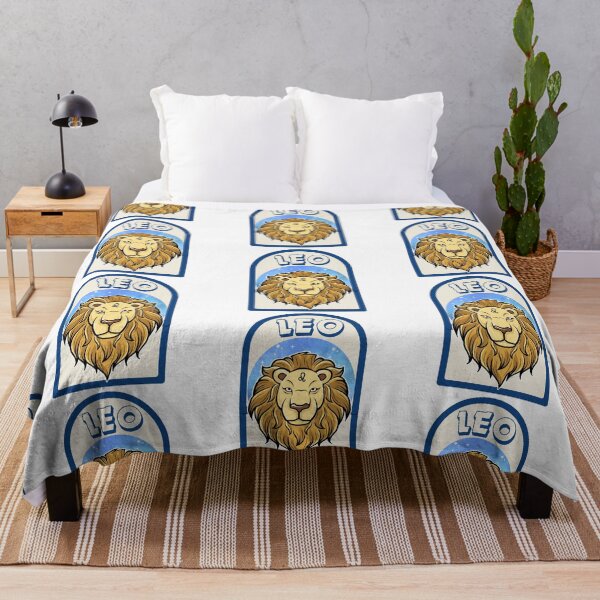 Item preview,  Leo -blue & gold lion designed and sold by priyankajustine.