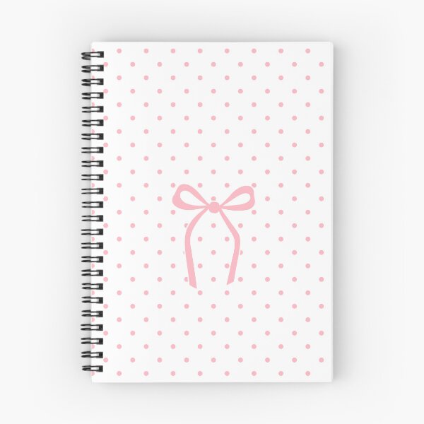 Item preview, Cute Pink Bow White Polka Dot Pattern Aesthetic designed and sold by ElGhazal-Art.
