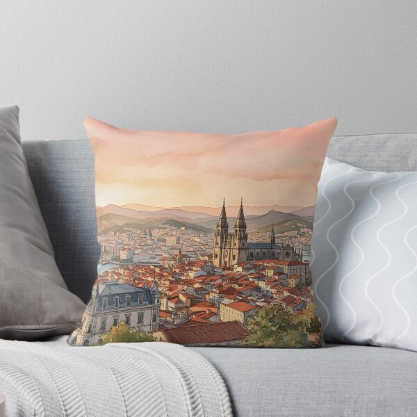 Artikelvorschau, Vigo Spanien Reiseposter – Skyline der Stadt Galizien entworfen und verkauft von POSTERIOCREW.