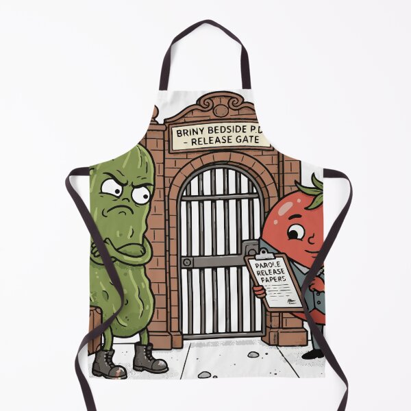 Item preview, Pickle on Parole Funny Pickle Food Pun designed and sold by Maria Garcia´s.