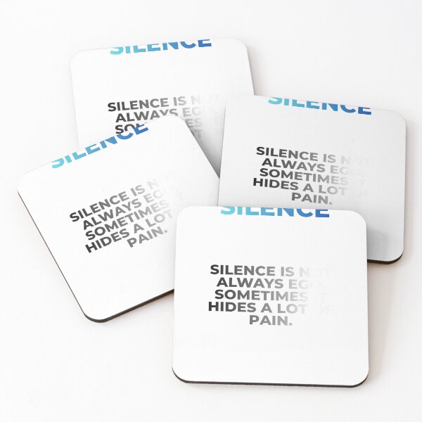 Item preview, Silence Hides A Lot Of Pain Quote designed and sold by Mr besho.